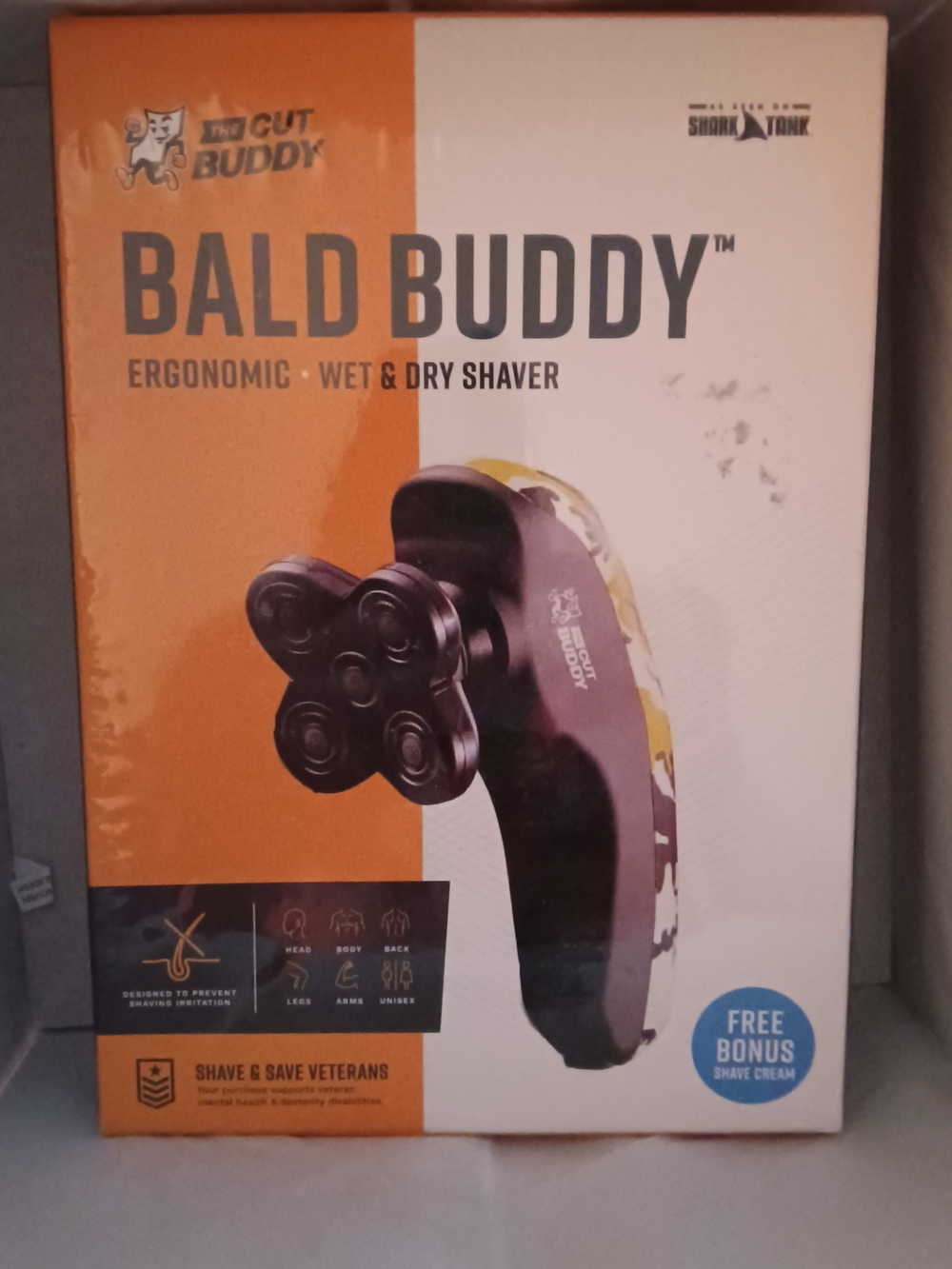 Bald Buddy Ergonomic Wet & Dry Shaver - Black